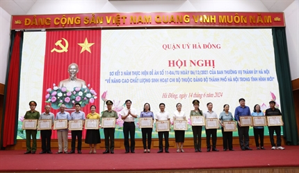 Chi bộ Viện KSND quận Hà Đông được khen thưởng có thành tích xuất sắc...